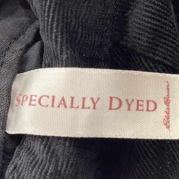 Eddie Bauer Black Corduroy Cotton Stretch Curvy Straight Leg Work Trouser Size 4 - Picture 8 of 8